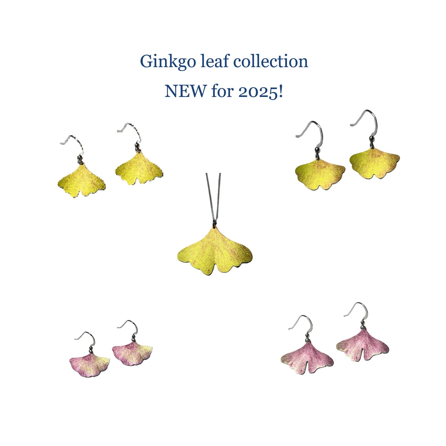 Ginkgo leaf jewellery collection