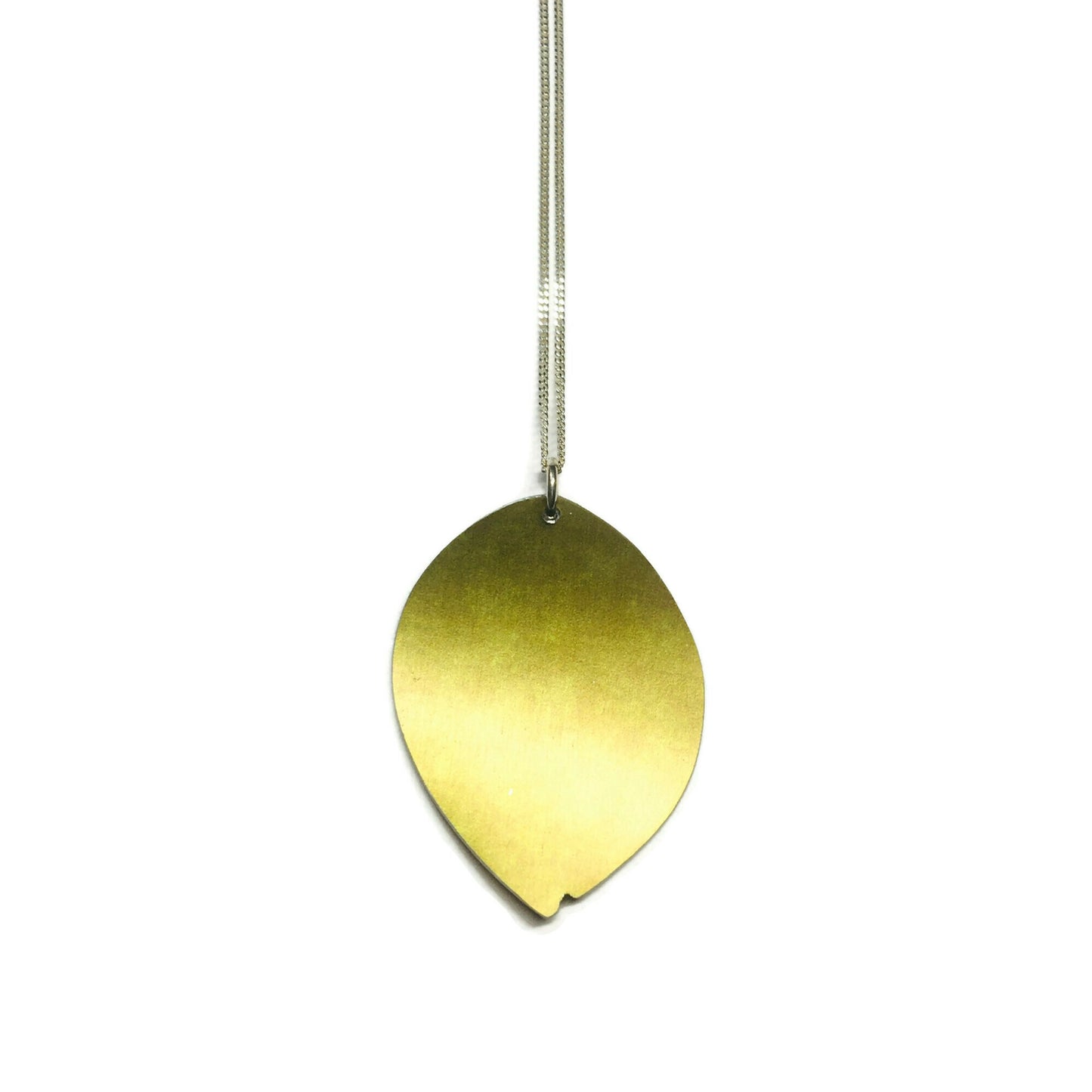 back of Beech leaf necklace by Photofinish Jewellery