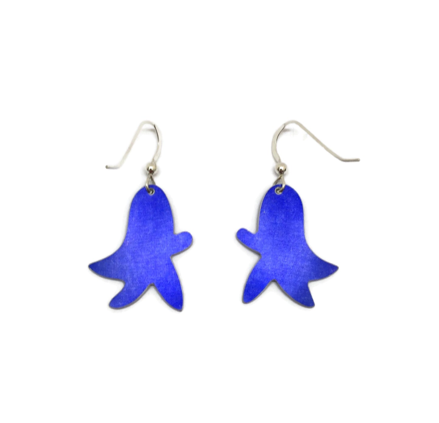 Back of Bluebell flower earrings by Photofinish Jewellery