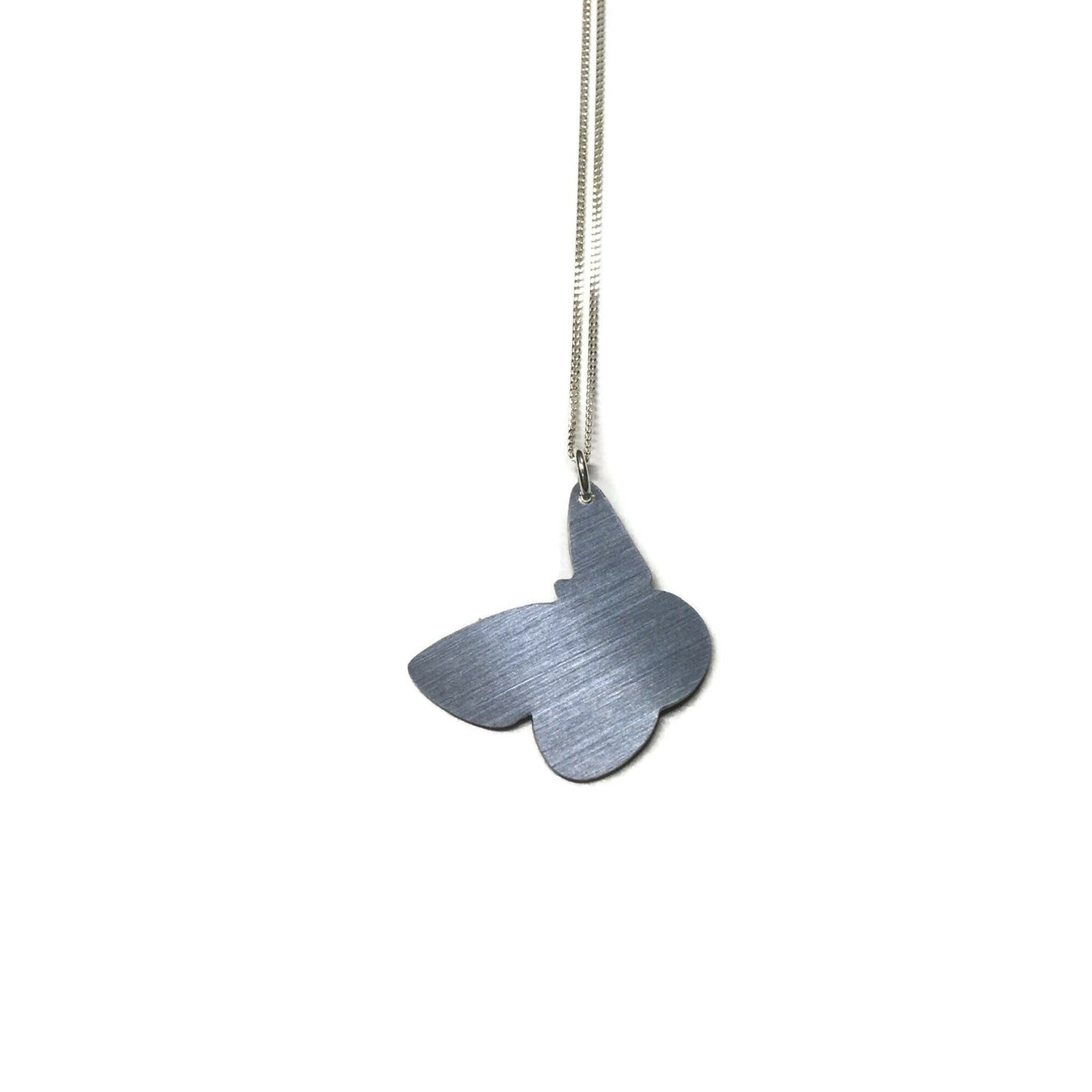 Back of Chalk Hill Blue butterfly necklace by Photofinish Jewellery