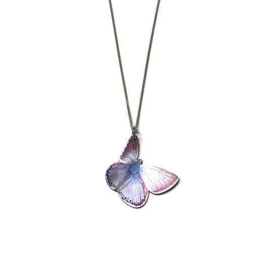 Chalk Hill Blue butterfly necklace by Photofinish Jewellery