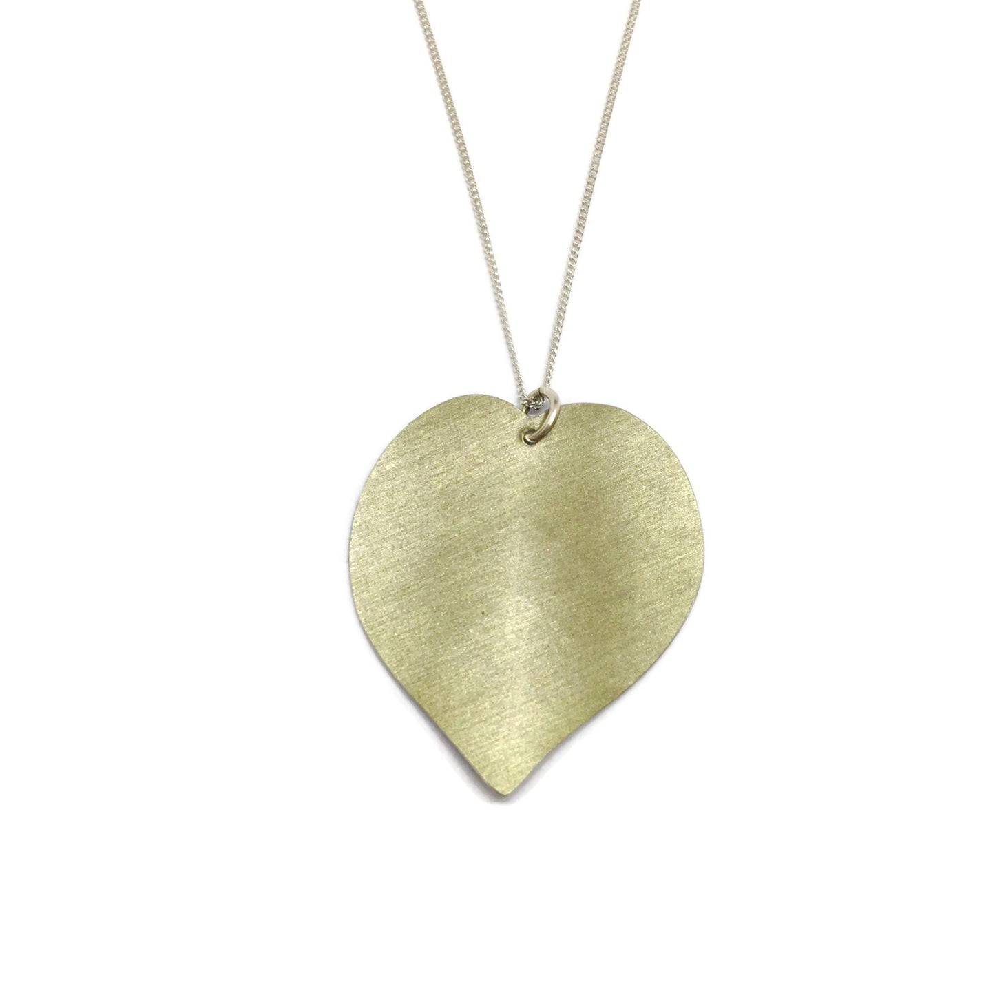 Cyclamen leaf necklace