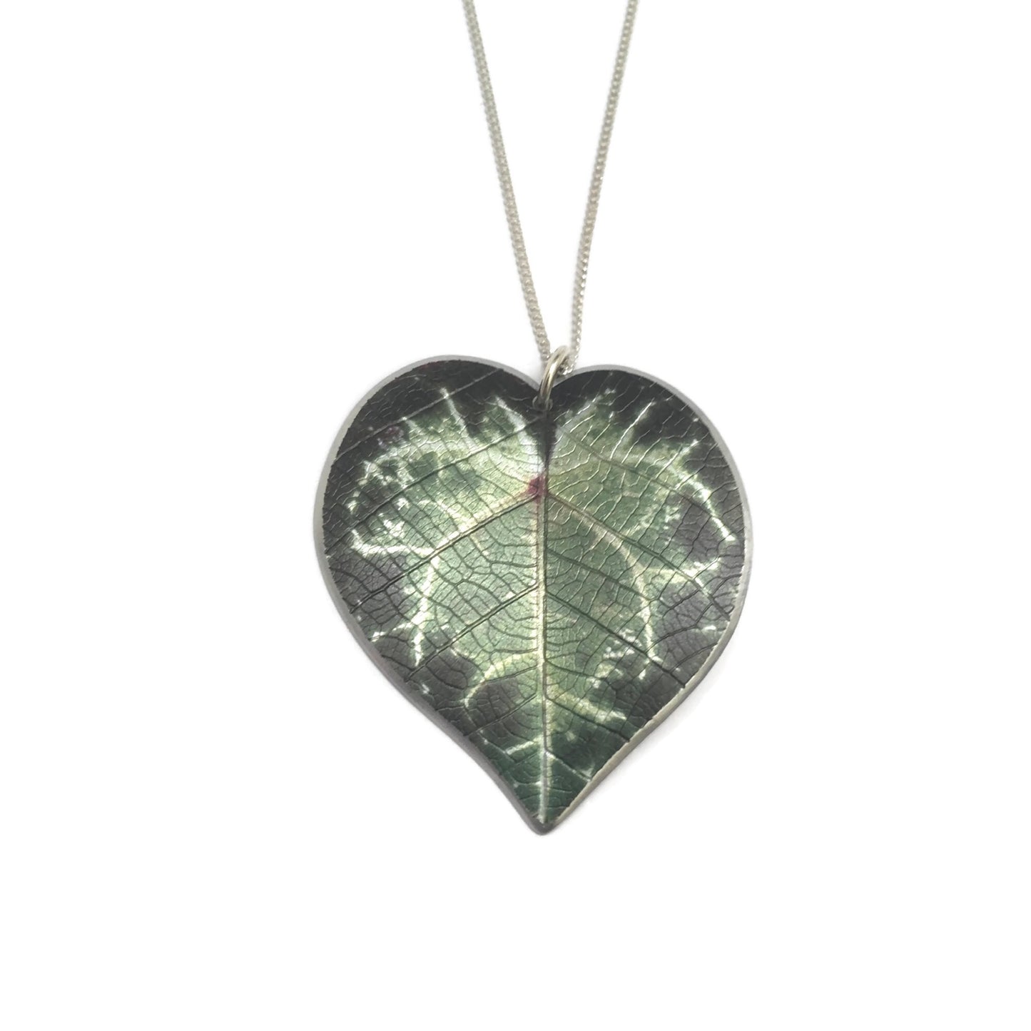 Cyclamen leaf necklace
