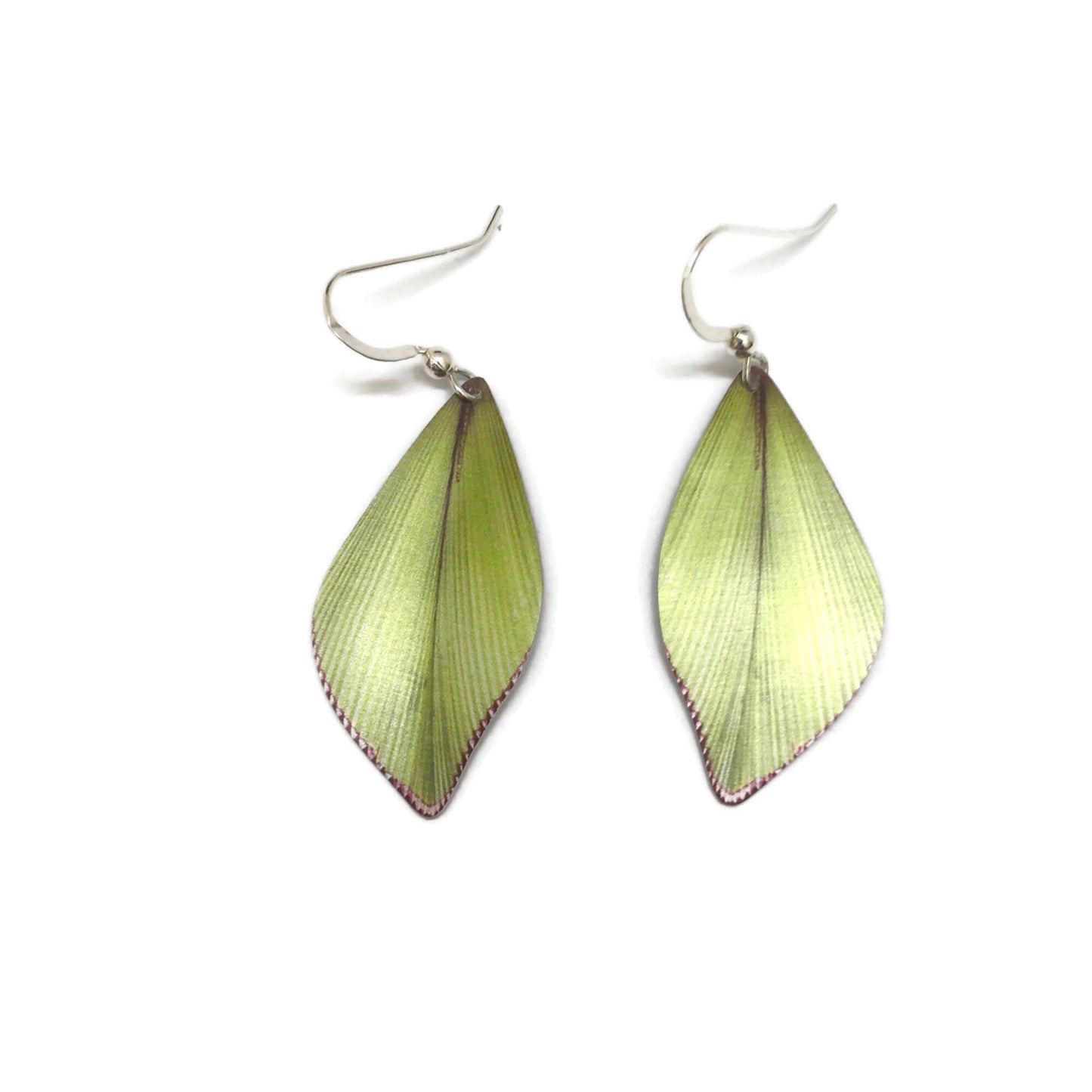 Diamond Palm leaf earrings by Photofinish Jewellery