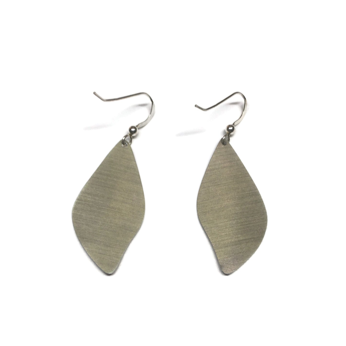 Back of Diamond Palm leaf earrings by Photofinish Jewellery