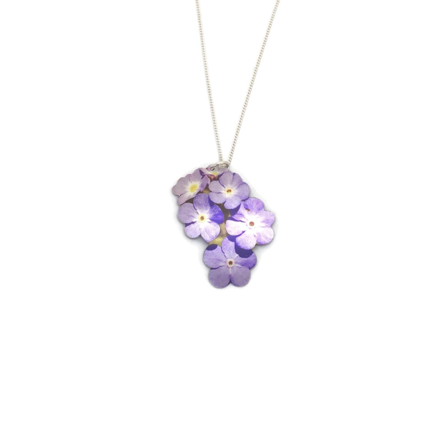 Forget me not flower necklace by Photofinish Jewellery