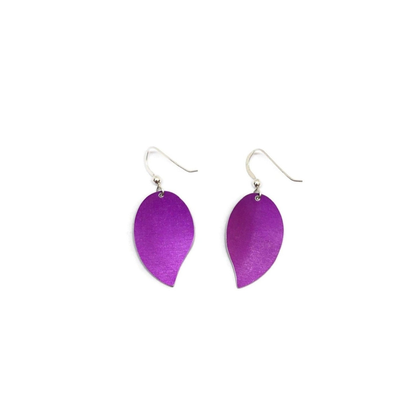 Back of Rhododendron flower bud earrings by Photofinish Jewellery
