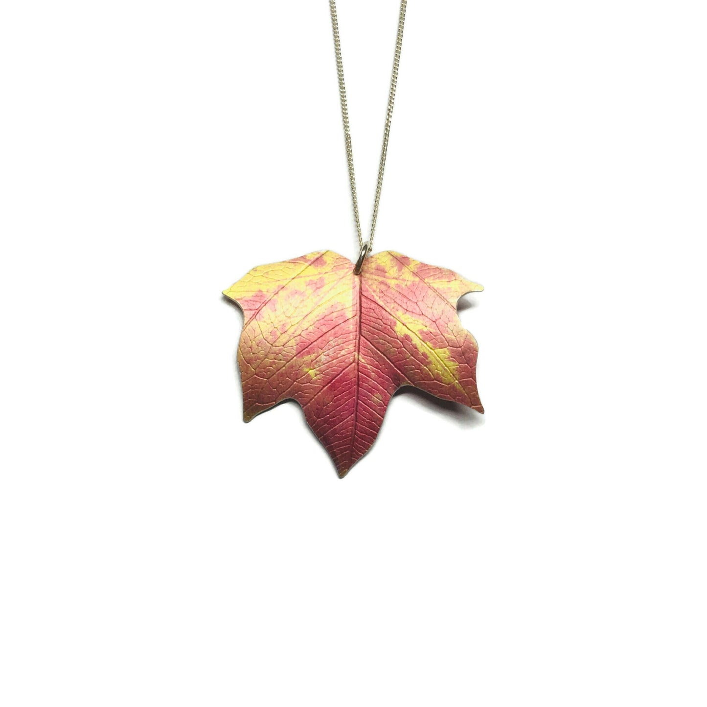 Maple leaf necklace. Winkworth