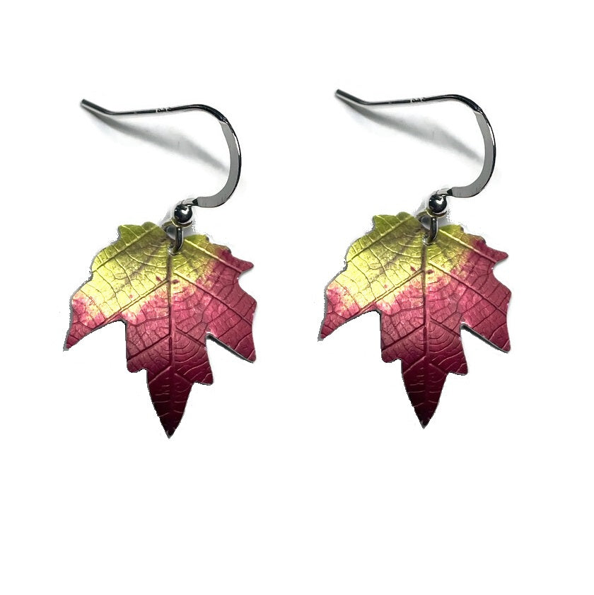 Brockham Maple leaf earrings