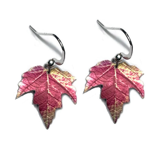 Maple leaf earrings Dunsfold