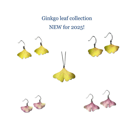 Ginkgo leaf jewellery collection