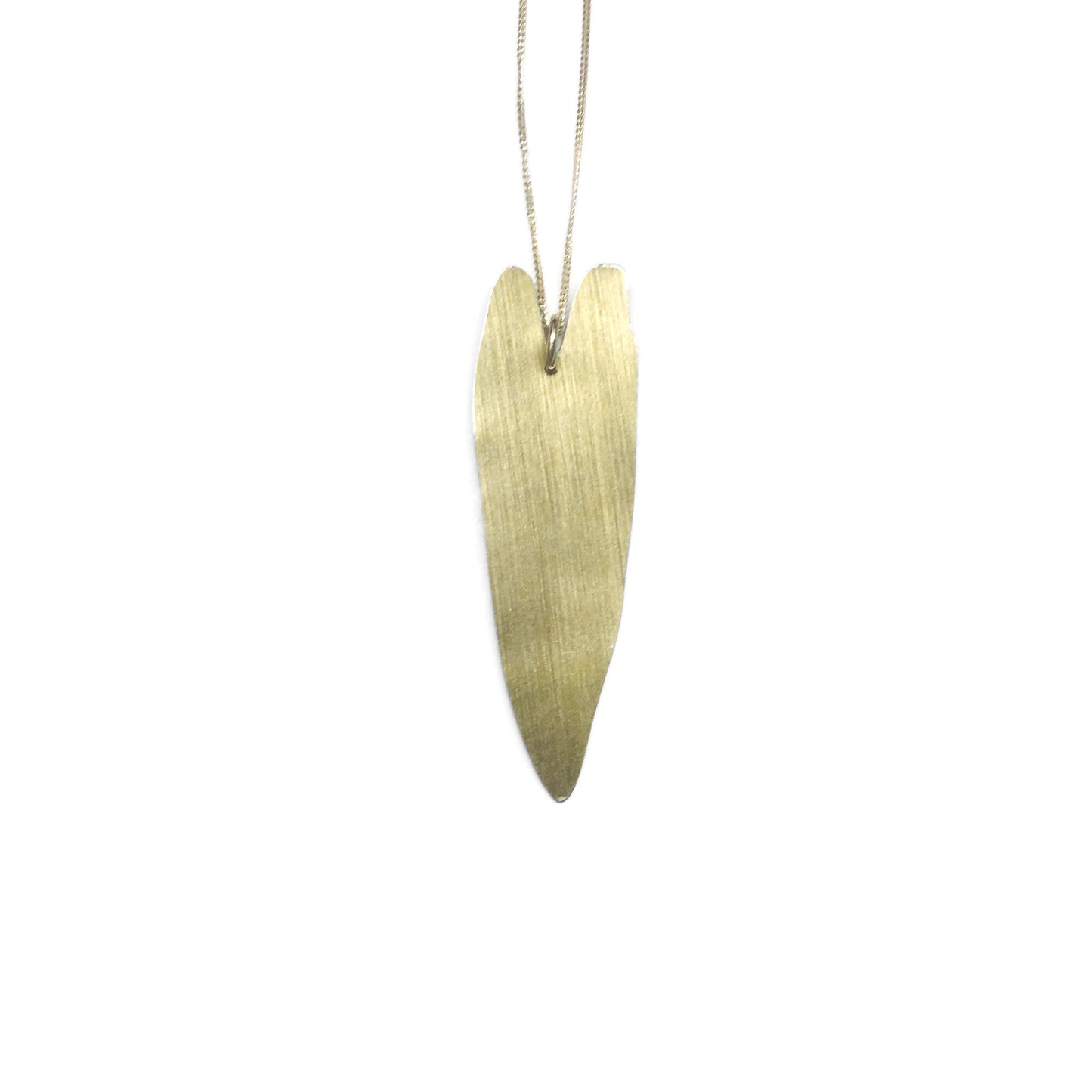 Back of Philodendron leaf necklace by Photofinish Jewellery