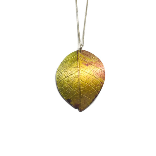 Beech leaf necklace by Photofinish Jewellery
