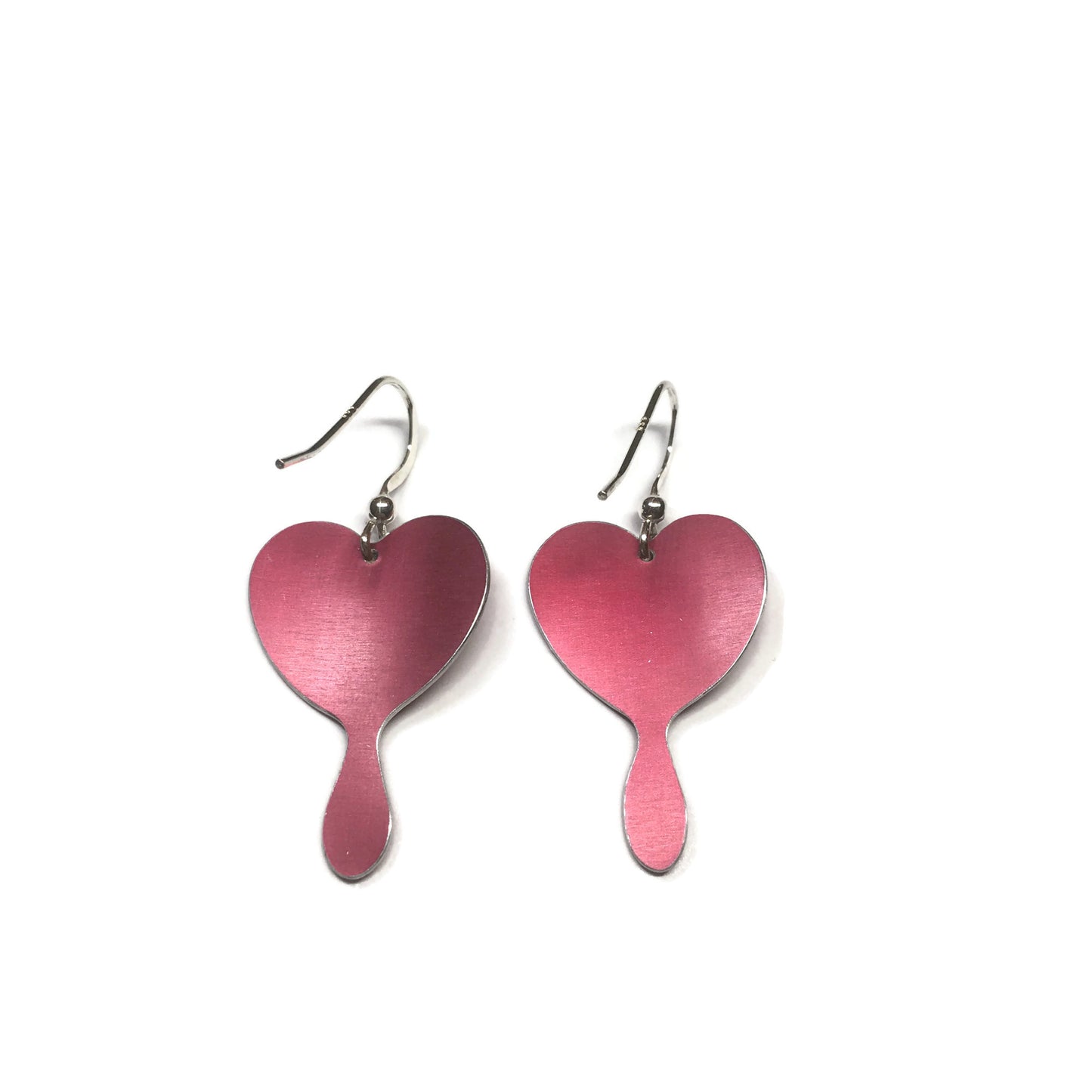 Back of Bleeding Heart flower earrings by Photofinish Jewellery
