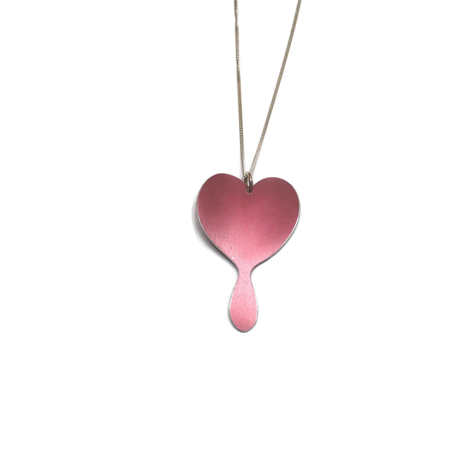 Back of Bleeding Heart flower necklace by Photofinish Jewellery