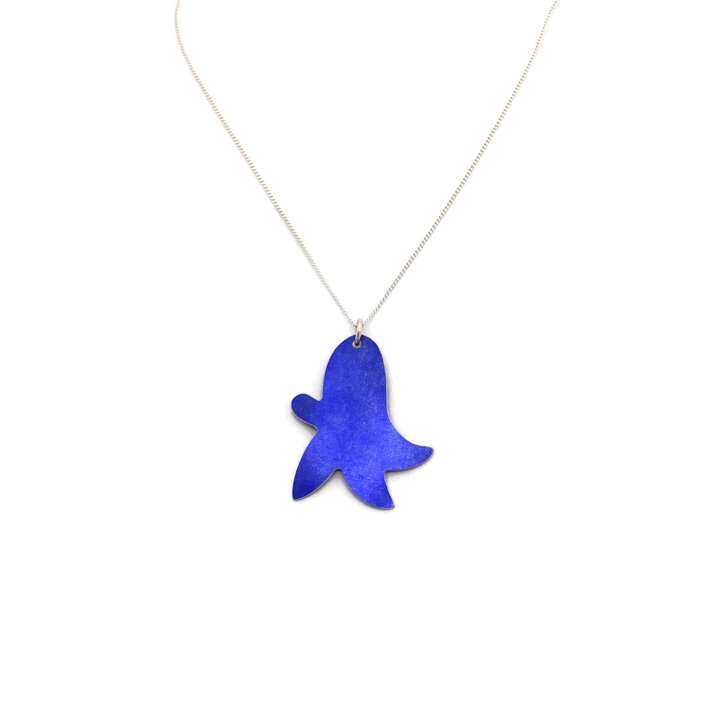 Back of Bluebell flower necklace by Photofinish Jewellery