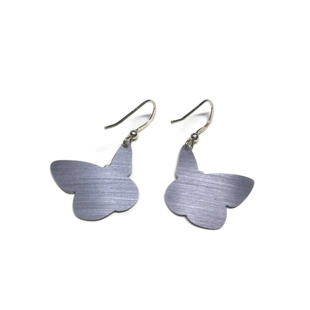 Back of Chalk Hill Blue butterfly earrings by Photofinish Jewellery