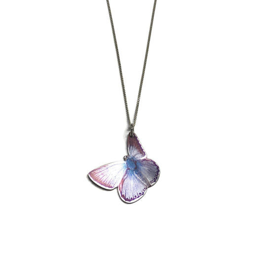 Chalk Hill Blue butterfly necklace by Photofinish Jewellery