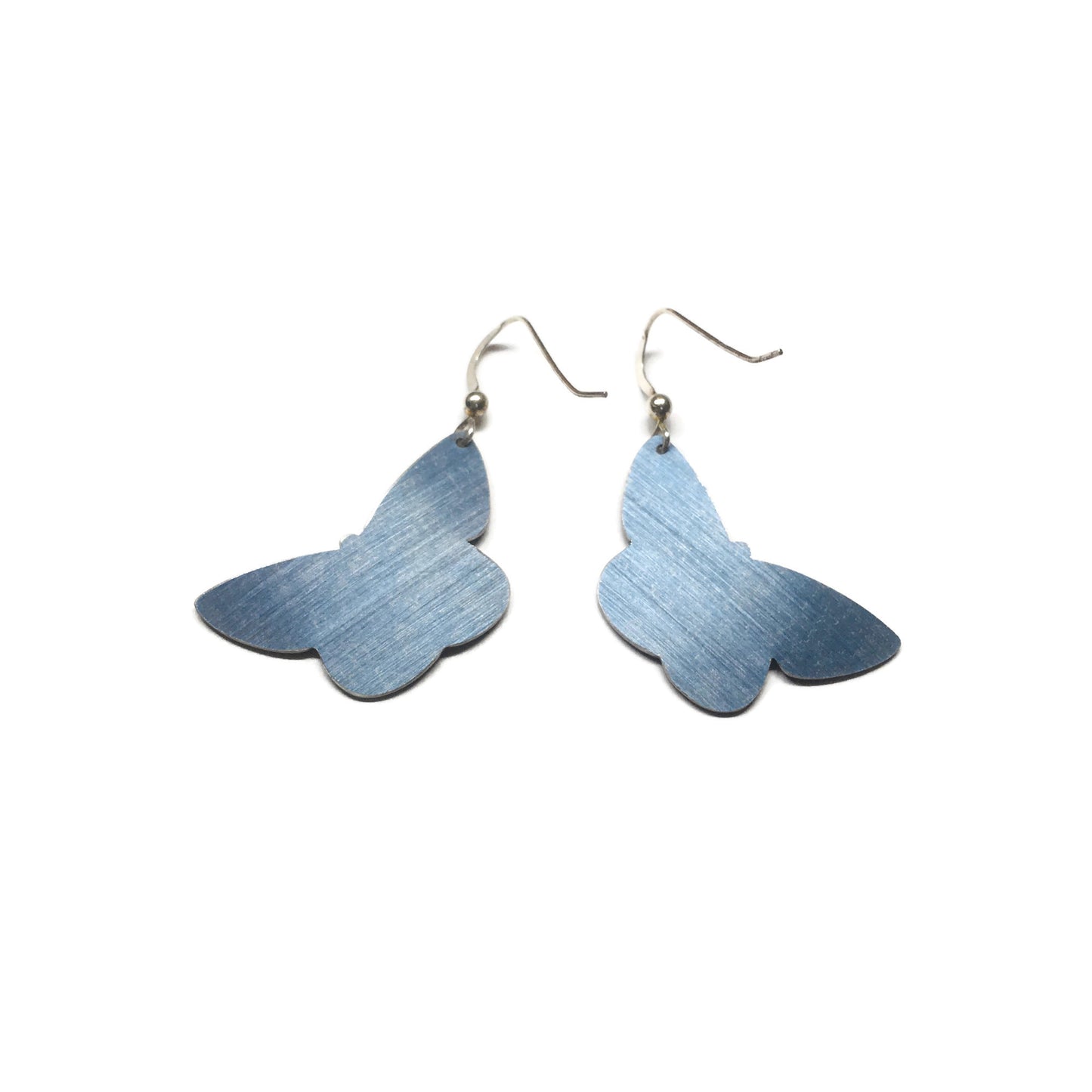 Back of Common Blue butterfly earrings by Photofinish Jewellery