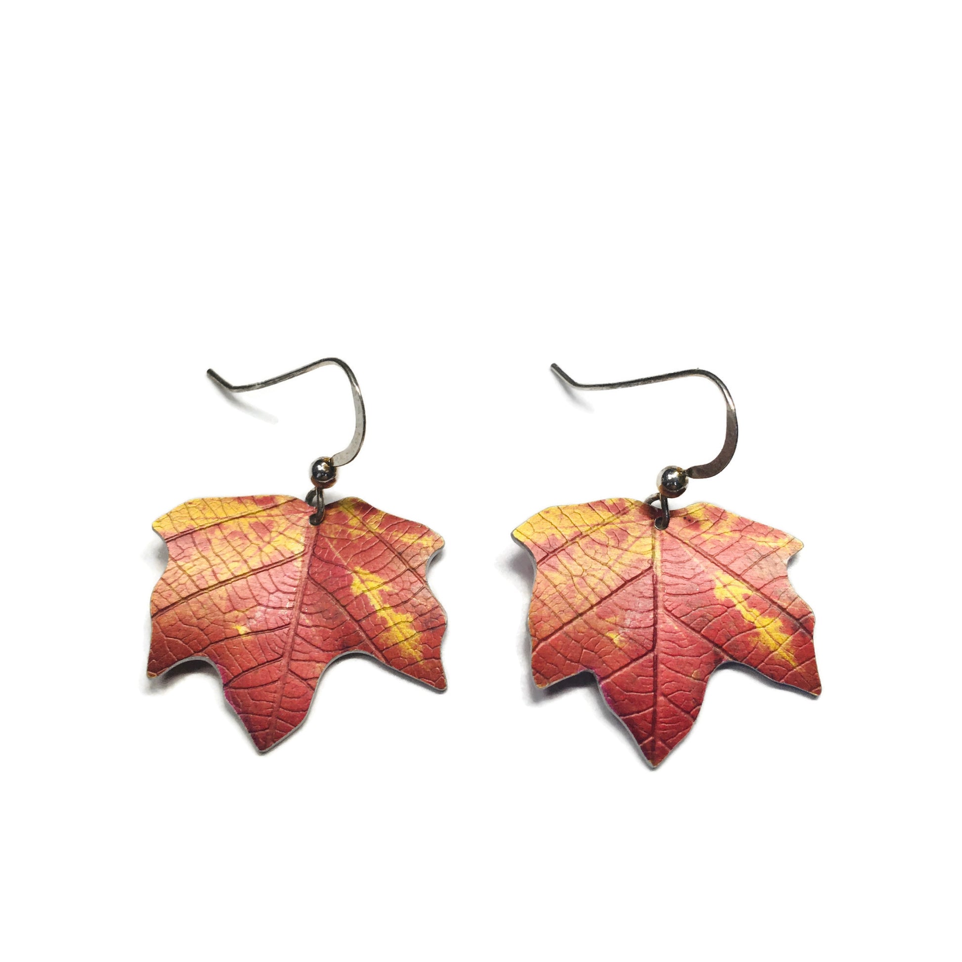 Winkworth Maple leaf earrings by Photofinish Jewellery